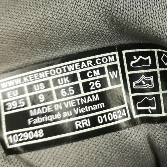 Keen Versacore Waterproof Athletic Trail Hiking Shoes Granite Gray Womens Size 9 - Picture 7 of 8